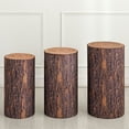 thumbnail image 1 of Uxcell Set de 3 Fundas de Soporte Cilíndrico de Spandex de Tela Elástica - Funda Pequeña Textura de Madera, 1 of 5