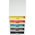 thumbnail image 2 of Durable Varicolor Mix 5 Drawer Desktop Storage Box, White/multicolor - 5 Drawer(s) - 11" Height X 11.5" Width X 14" Depth - Desktop - White, Multicolor - Plastic - 1 / Each, 2 of 8