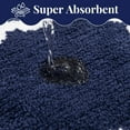 thumbnail image 6 of Findosom 4-Piece Bathroom Rugs Set,Non Slip Absorbent Bath Mat,Machine Washable Microfiber Quick Dry Bath Rug for Bathroom Bedroom Kitchen Shower Tub,Navy, 6 of 7