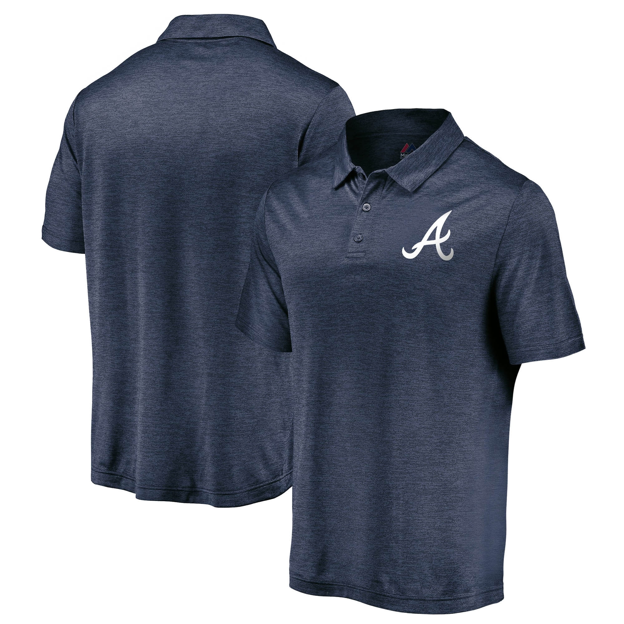 Atlanta Braves Majestic Positive Production Polo - Navy - Walmart.com - Walmart.com