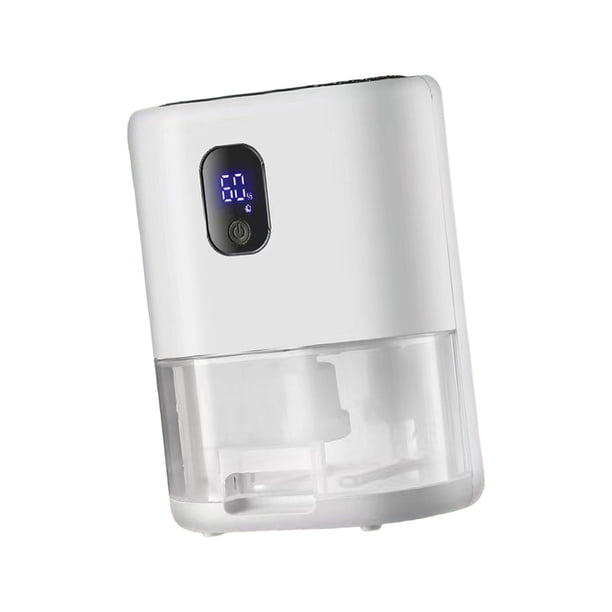 Deshumidificador pequeño, silencioso, apagado automático, tanque de agua de 1L, deshumidificador de baño para dormitorio, para el hogar, lavandería, Pantalla LED