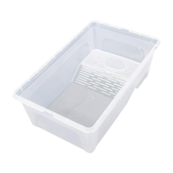 Stgfyxgs Turtle Tank Pet Terrariums Multifunctional Area with Reptile Breeding Box for Terrapin Resting Breeding Pet Supplies S