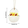 thumbnail image 3 of Utoimkio Easter Baskets for Kids 2022 Easter Chick Decoration Wooden Crafts Pendant Decoration Creative Pendant Easter Decor, 3 of 8