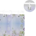 thumbnail image 5 of Coolnut Butterfly Wildflower Shower Curtain for Bathroom Waterproof Fabric Shower Curtains Bathtub Curtain with 12 Hooks, 60 x 72 Inch for Bath Hotel Room Home Decor, 5 of 6