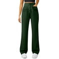thumbnail image 2 of High Waist Stretch Cargo Pants Women Baggy Multiple Pockets Relaxed Fit Straight Leg Pants, 2 of 4
