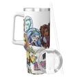 thumbnail image 2 of Yiaed Monster High Print 40oz Contenant Isotherme à Double Paroi en Acier Inoxydable Tasse de Voyage Isolée avec Poignée Aventure Réutilisable, 2 of 8