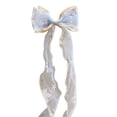 thumbnail image 1 of Hair Clip Snowflake Printing Bowknot Lightweight Solid Color Bow Hairpin Hair Accessories, 1 of 10