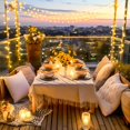 thumbnail image 5 of SUMMIT 100ft Globe String Lights Indoor Outdoor Waterproof, 200 LED Christmas fairy Lights Plug in with Remote, Connectable Hanging Lights for Bedroom Camping Patio Wedding Garden Decor, Warm White, 5 of 13