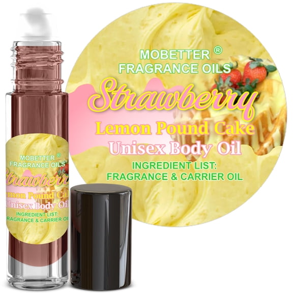 MOBETTER FRAGRANCE OILS Strawberry Lemon Pound Cake Fragrance Body Oil for Unisex