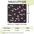 thumbnail image 2 of Square Tablecloth with Elastic Edges 34 * 34 Inch Waterproof Pioneer Colorful Floral Table Cover Washable Indoor and Outdoor for Party Kitchen Dinner Banquet Patio Picnic, 2 of 6