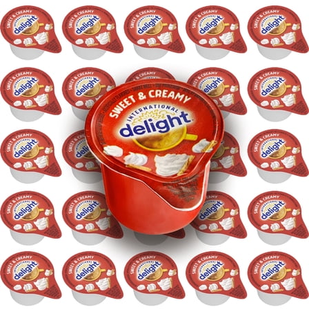 International Delight, Sweet & Creamy, Single-Serve Non-Dairy Coffee Creamers 0.5 fl. oz 50 counts