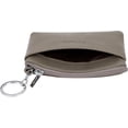 thumbnail image 4 of LAICAIW Women's Genuine Leather Coin Purse Mini Pouch Change Wallet with Keychain, Grey, 4 of 7