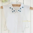 thumbnail image 7 of LoudSung False Collar Detachable Half Shirt Blouse Fake Collar Elegant Embroidery Rhinestones Crystal Decorative Dickey Collar Designs for Women Girls, 7 of 7