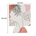 thumbnail image 3 of 2 Pcs Sleeves Beer Cooler Bags Insulated Collapsible Beer Sleeve Minimalist Leaf Soda Beer Can Covers for Bulk for Soda, 3 of 3
