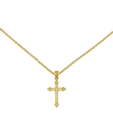 14kt Yellow Gold Passion Cross Pendant
