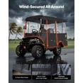 thumbnail image 5 of VEVOR Golf Cart Cover, Visible Full-Enclosure 2+2/4 Passenger Golf Cart, 420D Waterproof Oxford Fabric Club Car Cover Fits Most Carts Club Car, Yamaha, EZGO, Honda,PVC Coating & Windproof Hook Design, 5 of 9