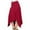 Wine, variant on Aofany Fashion Casual Women Shirts Comfortable Pure Color Irregular Ankle Skirt High Waist Flowy Skirts