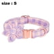 thumbnail image 2 of Collar de perro con correa de flores, Collar de perro de algodón ajustable, Collar seguro suave para mascotas, Collar de perro para niña, flor Ormromra CPB-US-YY358-2, 2 of 5