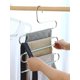 thumbnail image 4 of Black 4 pcs Trouser Hangers Stainless Steel Pants Hanger Space Saving S-Type Clothes Pants Hanger Non-Slip Closet Organizer for Jeans Trousers Towels, 4 of 4