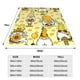 thumbnail image 3 of Balery Garden Honeybee Gnomes Manta de Felpa Suave y Acogedora – Cobija de Franela Aterciopelada para Cama, Lavable y Cálida para Sofá, Mascotas, Transpirable-80"x60", 3 of 7