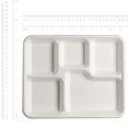 thumbnail image 2 of Platos de papel GUSTO de 25,5 cm, compostables, de 5 compartimentos, 125 unidades, 2 of 7
