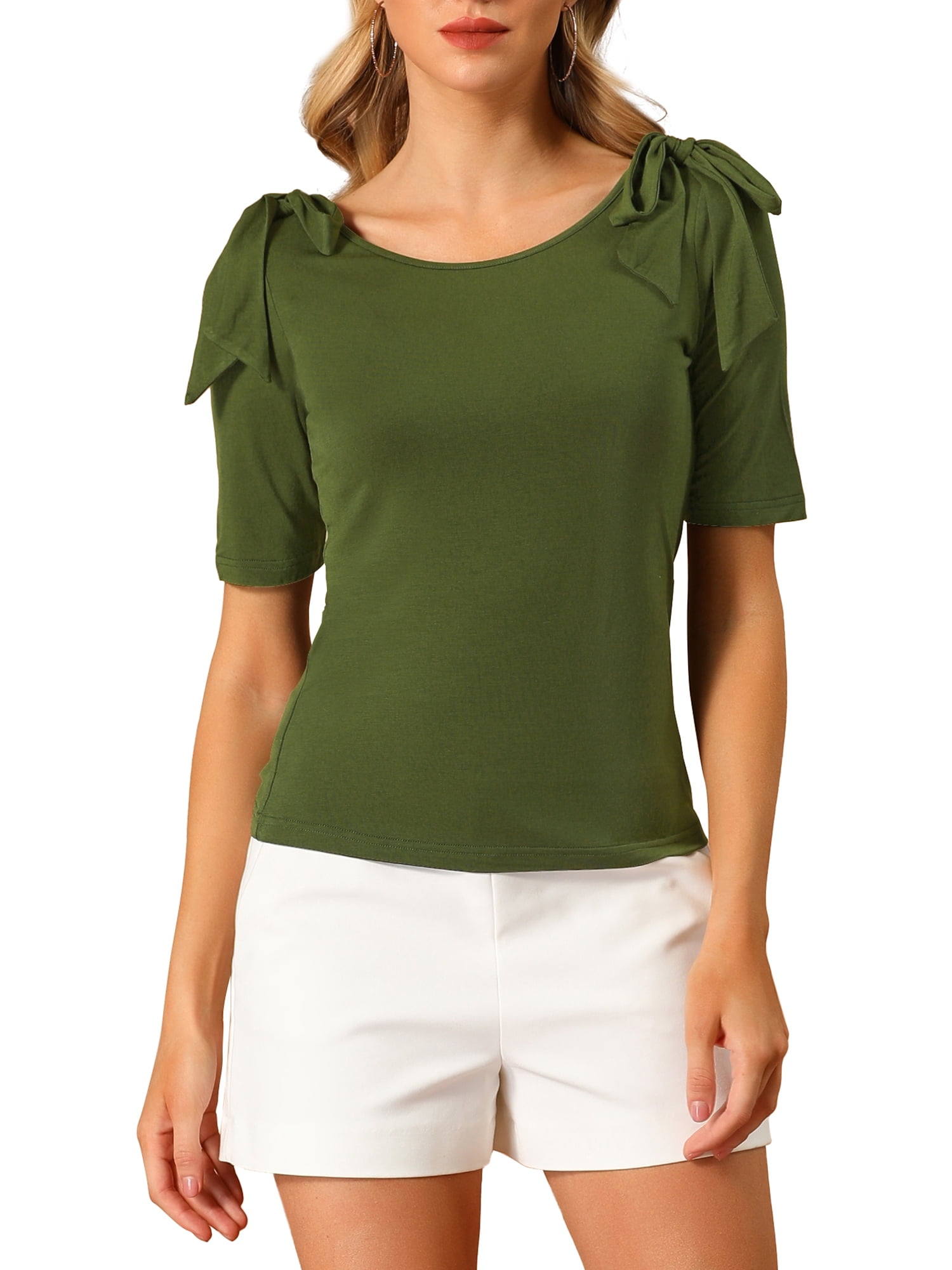 Elbow Sleeve Summer Knit Top 