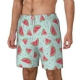 thumbnail image 2 of Balery Watermelon Mens Swim Trunks Swim Shorts for Men Quick Dry Inseam Beach Shorts with Compression Liner Pocket-Large, 2 of 9