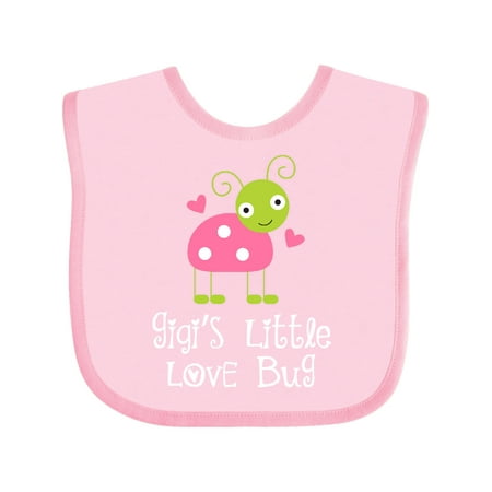 

Inktastic Gigi Valentines Day Grandchild Ladybug Gift Baby Girl Bib