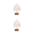 thumbnail image 2 of Maytalsory 1/2/3/5 Bonsai Crystal Tree - Exquisite Home Decoration With Natural Charm Wonderful Decoration Handmade Pink Crystal 2PCS, 2 of 6