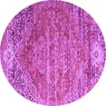 thumbnail image 1 of Ahgly Company Indoor Round Persian Purple Traditional Area Rugs, 4' Round, 1 of 4