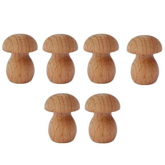 MLINS  6 Pcs Mushroom Decor Cute Small Fine Workmanship Decorations