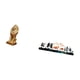 thumbnail image 5 of Escultura de león y ciervo, estatua coleccionable, adorno de mesa, figura artística decorativa para oficina, hogar, estantería, jardín, valla, exterio, 5 of 8