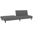 thumbnail image 2 of vidaXL 2-Seater Sofa Bed Dark Grey Velvet, 2 of 5