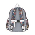 thumbnail image 3 of Beagle Dog Dog and Flower Backpack for School,Cute School Bag,Schoolbag with Adjustable Shoulder Straps & Padded Back,13.4"x11"x4.7", 3 of 6