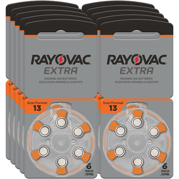 RAYOVAC® Extra Size 13 Hearing Aid Batteries (60 Batteries)