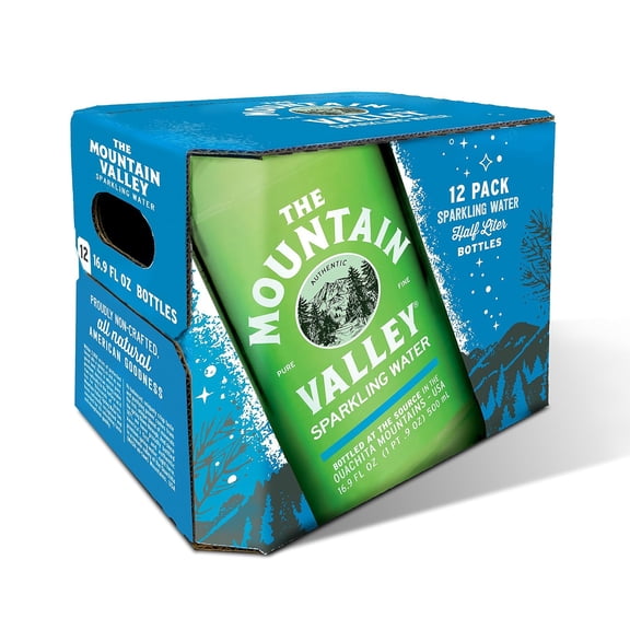Mountain Valley, Glass Sparkling Water, 500 Ml 12 PACK