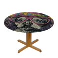 thumbnail image 3 of Orinice Unicorn Hat Glasses Round Table Cover Stain Resistant Washable Indoor Outdoor Tablecloth Kitchen Dining Wedding Parties 100% Polyester Fiber 46-50, 3 of 8