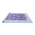 thumbnail image 2 of Ahgly Company Machine Washable Indoor Rectangle Oriental Blue Traditional Area Rugs, 8' x 10', 2 of 4
