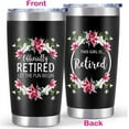 thumbnail image 2 of Retirement Gifts For Women 2024 Tumbler - Coworker Leaving Gift For Woman 20 Oz Black Insulated Retirement Tumbler, 2 of 6