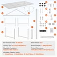 thumbnail image 4 of Goat & Sheep Stand, 47x23 inch Livestock Stand, Metal Livestock Milking and Shearing Stand 21" to 33" Adjustable Height, with Headpiece and Nose Loop, 500lbs Loading Weight, White, 4 of 6