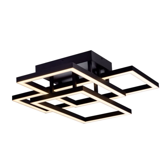 VONN Radium 28" Aluminum ETL Certified Integrated LED Ceiling Fixture in Black