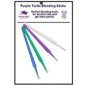 Purple Turtle Products Ranger Liquid Pearls Bundle - White Opal, Silver Pearl, Slate and Onyx Pearl - with Trebbies Detail Sticks