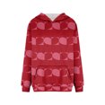 Rlmidhb Valentine's Day Hooded Sweatshirts Love Heart Women Loose