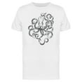 thumbnail image 1 of Eerie Octopus B&W T-Shirt Men -Image by Shutterstock, Male Large, 1 of 2