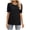 Black, variant on Black S WIZUTIZ Summer Tops for Women 2024 Basic Pure Colour Cozy Style Blouse Crew Neck Flowy Short Sleeve Tops Cotton Soft Ladies Loose Fit Shirts Comfy Elegant Tshirts Trendy Solid Tsh