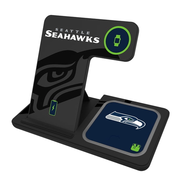 Keyscaper Seattle Seahawks 3-In-1 Wireless Charger