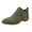 Green, variant on Women's Slip on Ankle Boots Hollow Out Casual Shoes Closed Toe Booties Ladies Low Heel Walking Suede Boot