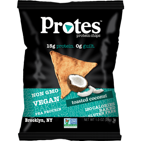 Protes Toasted Coconut Protein Chips 1 oz Bags - Pack of 12