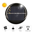 thumbnail image 4 of 60mm Round Polycrystalline Silicon Solar Panel, 0.28W 5V 56mA, IP65 Waterproof DIY Epoxy Solar Module for Solar-Powered Models, Toys, Lights, Small DC Battery Charging & Educational Projects,, 4 of 7
