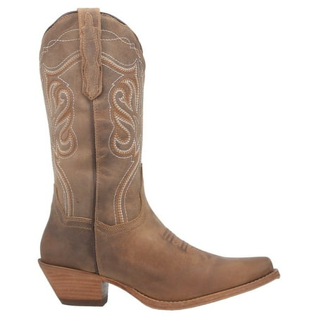 

Dan Post Boots Womens Karmel Snip Toe Casual Boots Mid Calf Low Heel 1-2